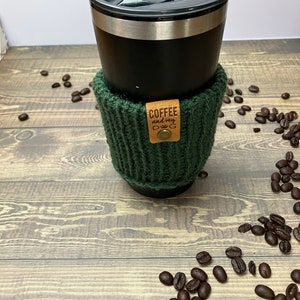 Coffee Cozy for Hot Beverages/ Coffee Cup Sleeve, Coffee Lover Gift/ Reusable Cup Cozy/ Teacher Gifts/ Gifts Under 10 image 4