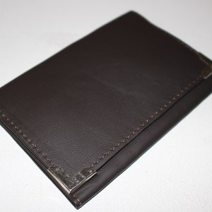 Card holder, license, pocket, protective case for car documents with 3 leather flaps