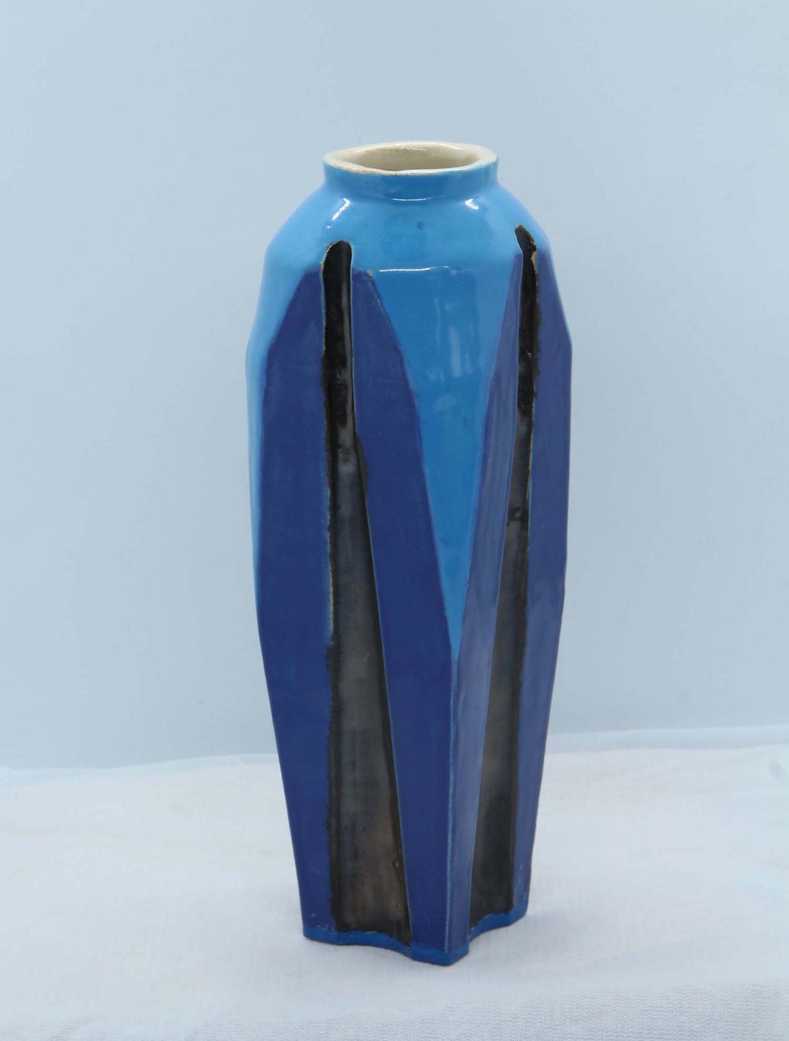 Art Deco Style Vase. Art Deco Vase. Stoneware Art Deco Vase. Stoneware