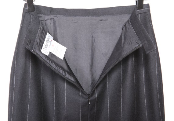 1990 YVES SAINT LAURENT Authentic black skirt in … - image 3