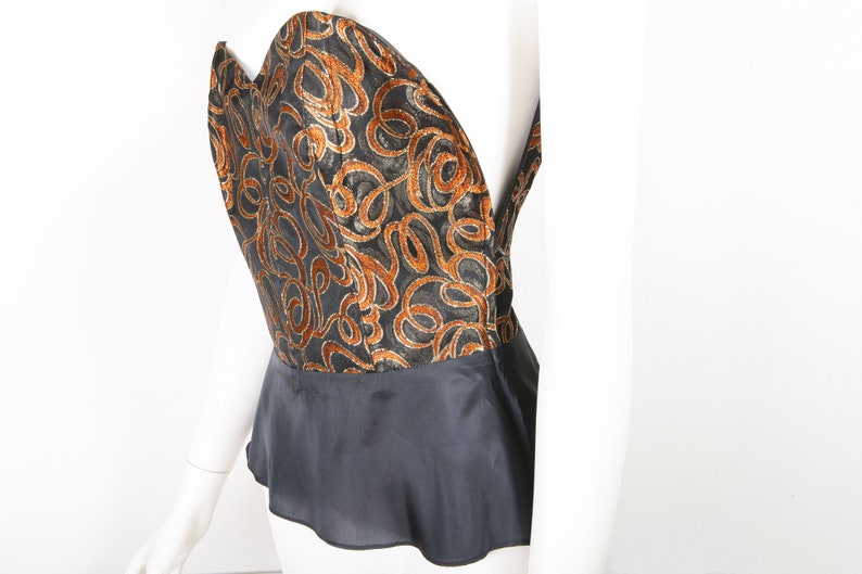 Guy Laroche boutique strapless vintage 1990 unscrawled Made in France size 40FRL very good condition