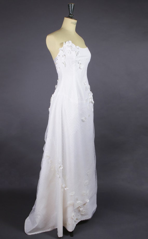 1990 Wedding dress, made by the French designer S… - image 1