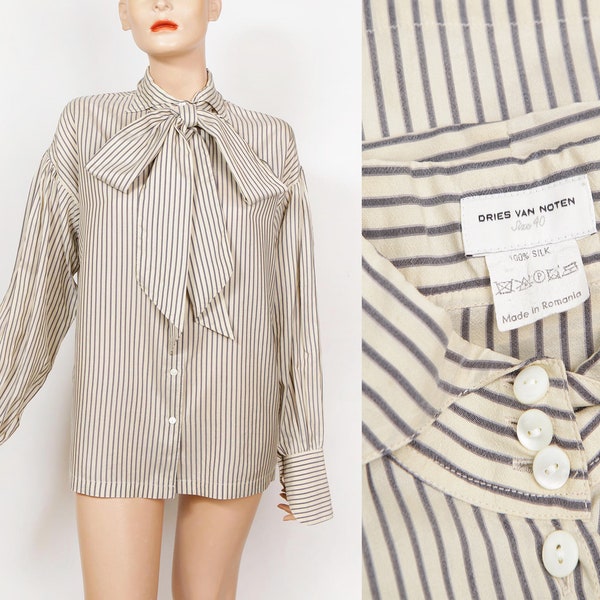 DRIES VAN NOTEN 2000s, Silk shirt, Size 40FR.