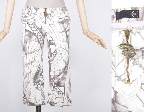 Just Cavalli denim printed vintage Y2K animalier a
