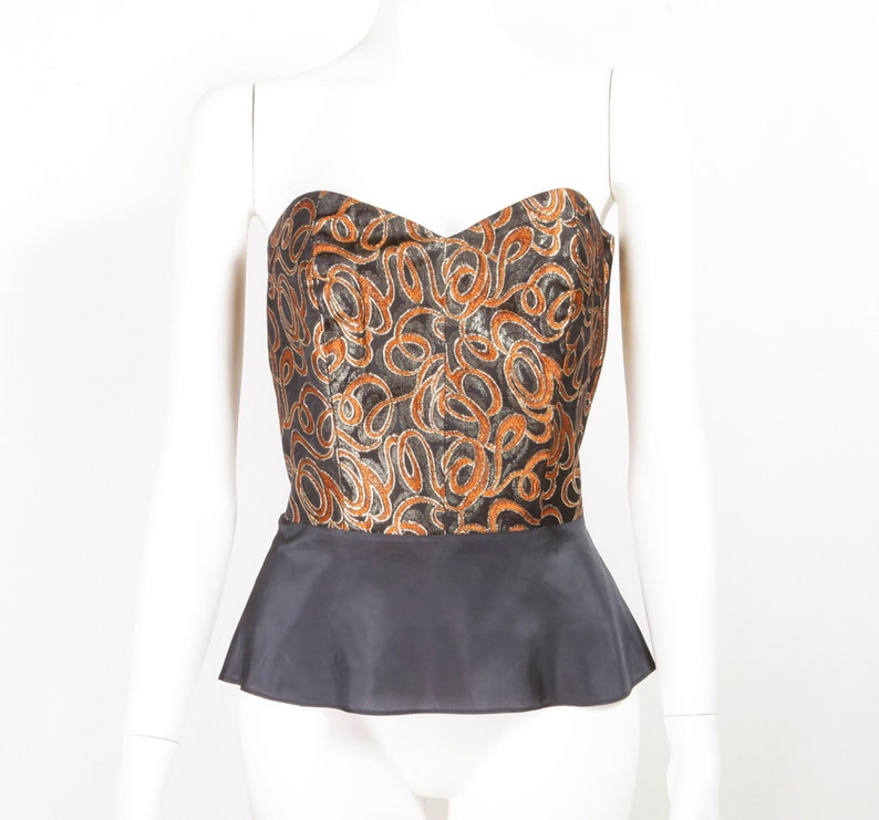 Guy Laroche boutique strapless vintage 1990 unscrawled Made in France size 40FRL very good condition