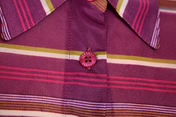 VERSACE 90s, Retro style shirt in viscose and nyl… - image 2