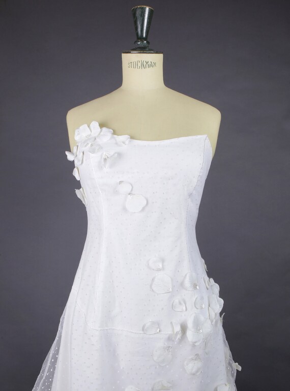 1990 Wedding dress, made by the French designer S… - image 3
