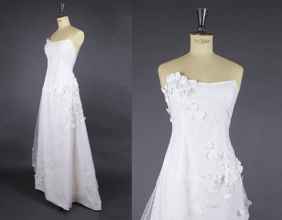 1990 Wedding dress, made by the French designer S… - image 8