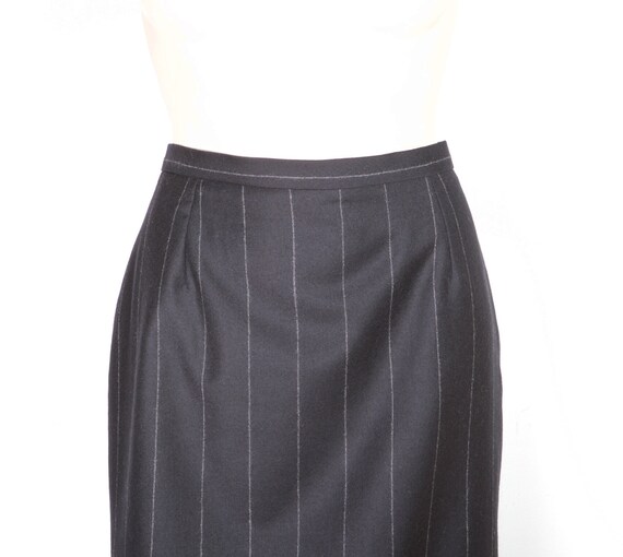 1990 YVES SAINT LAURENT Authentic black skirt in … - image 2