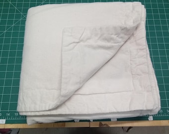 Organic Cotton Flannel Blanket: Undyed, Unbleached, multi-layer - made to order