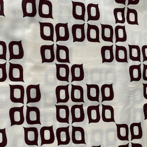 Clearance - Las Flores Organic Cotton Poplin - Camp Modern - Birch Fabrics - mahogany - by the half yard