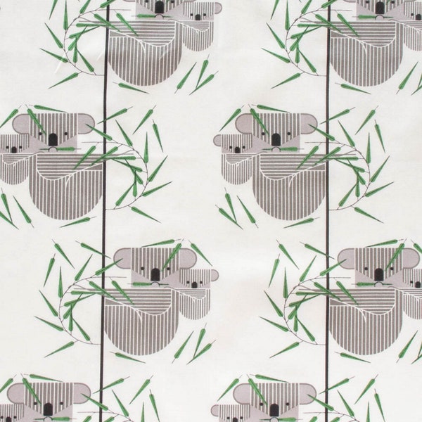 CLEARANCE - Charley Harper - Nurture Vol. 2 -Koala Koala Organic Cotton Poplin - sold by the half yard