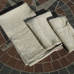 Heavy Weight Rustic Linen Towel - In Three Sizes - undyed and unbleached - made to order