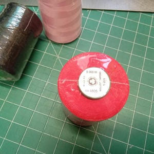 Scanfil Organic Cotton Thread Cone: 5000m - Sewing - black, red, pink or white Red