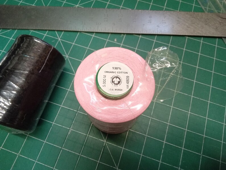 Scanfil Organic Cotton Thread Cone: 5000m - Sewing - black, red, pink or white Pink
