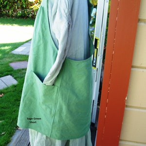 Short Heavyweight Linen Smock - Fits sizes Medium to Extra Extra Large - Custom sizing available - made to order