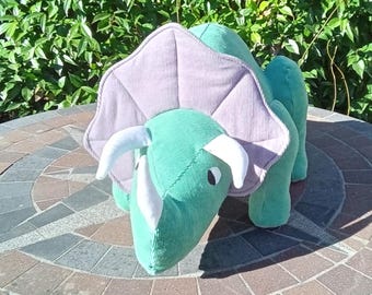 Corduroy Dinosaur stuffed toy - organic corduroy - made to order