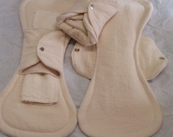 Organic Cotton Overnight Moon Pads: Reusable Feminine Hygiene