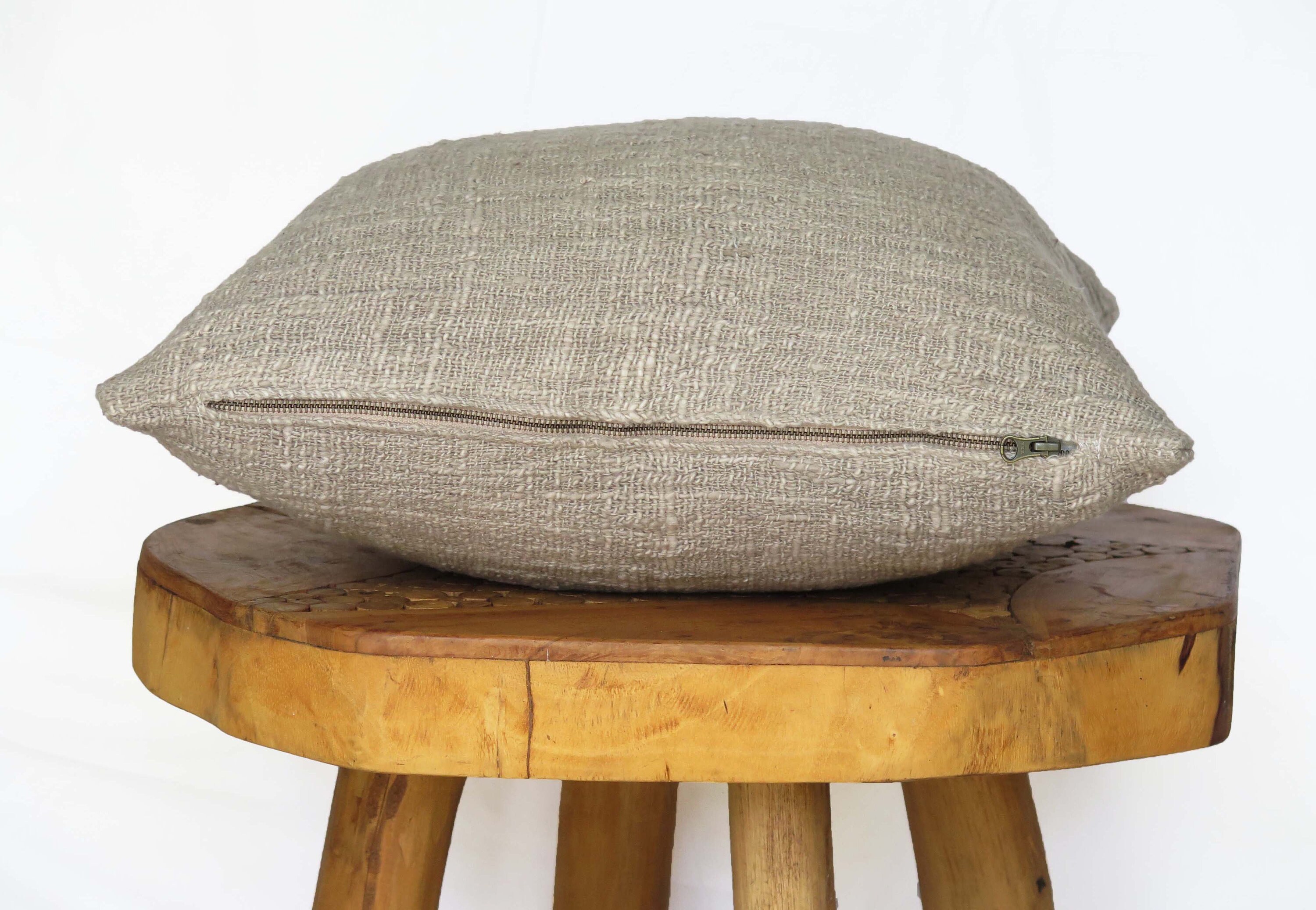 Taupe Grey Throw Pillow, Vegan Gift, Organic Conscious Gifts, Stone ...