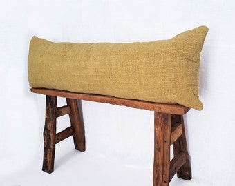 Extra Long Lumbar Cushion Cover, Long Bed Pillow, Oversized Pillow, Handwoven Cushion, Lumbar Pillow Cover