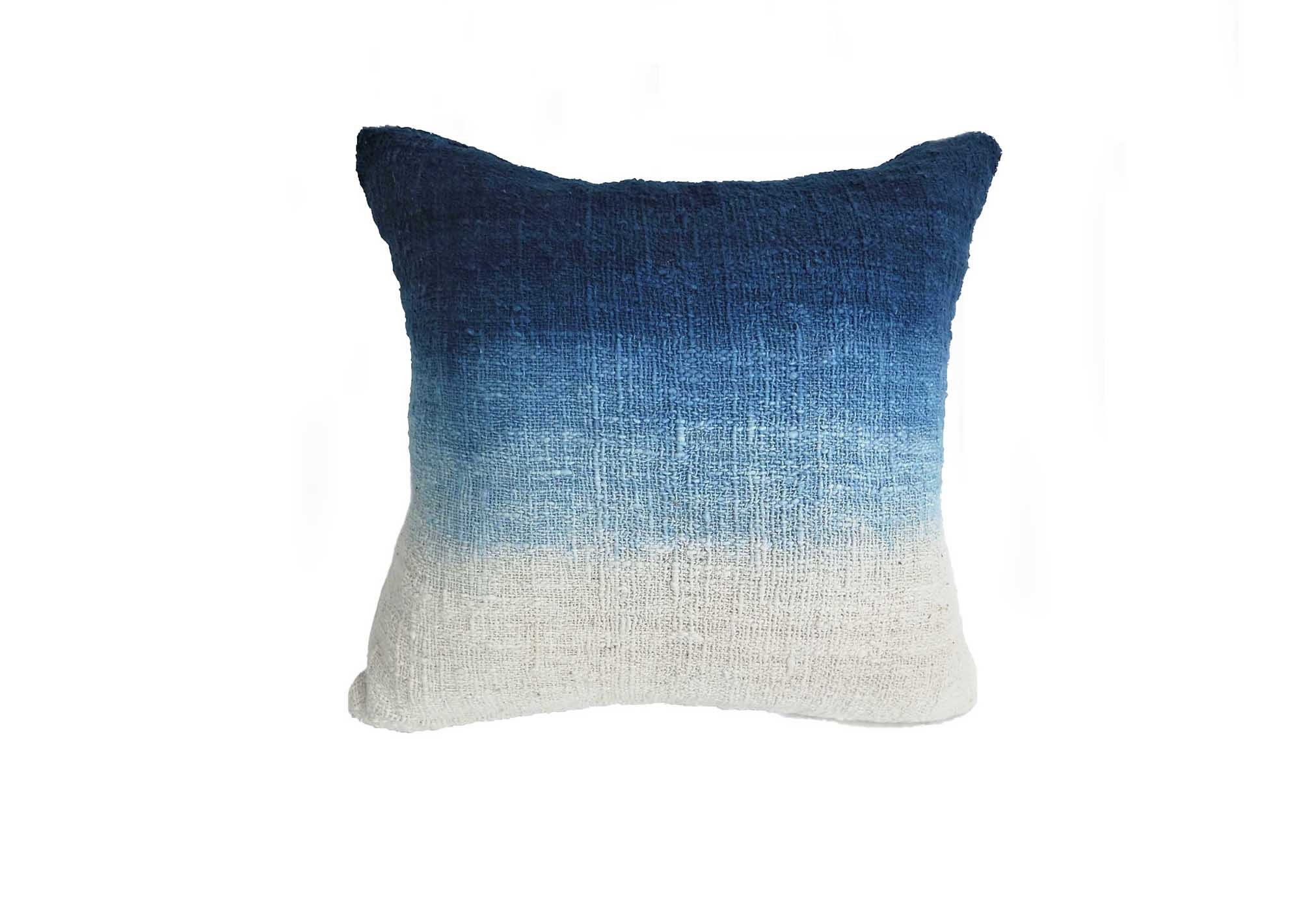 Blue and Beige Fountain Arch Pillow