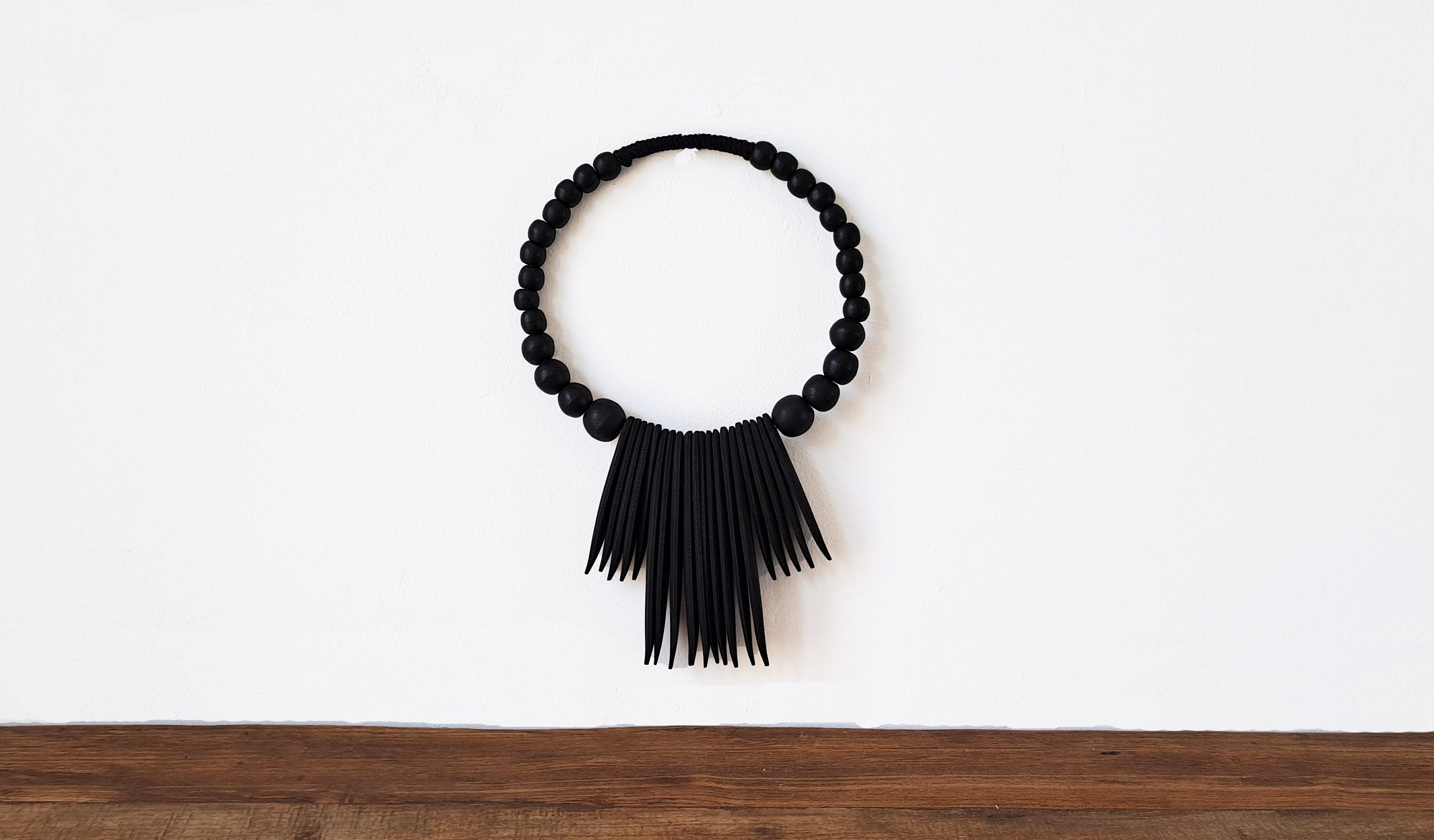 Wooden Tribal Display, Boho Tribal Wall Hanging, Bohemian Rustic Home