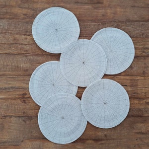 Handmade White Beaded Round Placemats, Party Table Decor