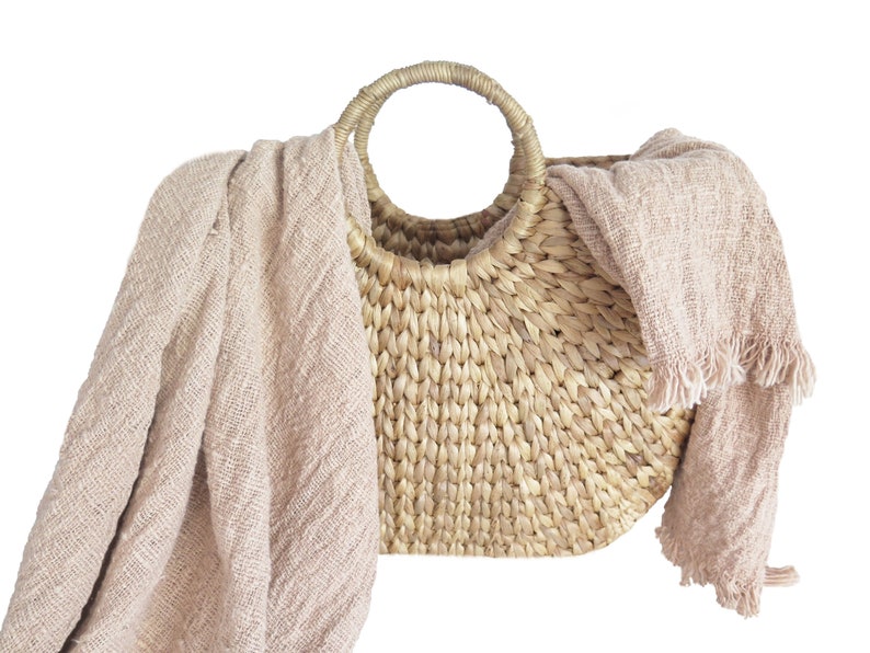 Blush Pink Throw Blanket Rose Bed Cover Light Pink Room Etsy