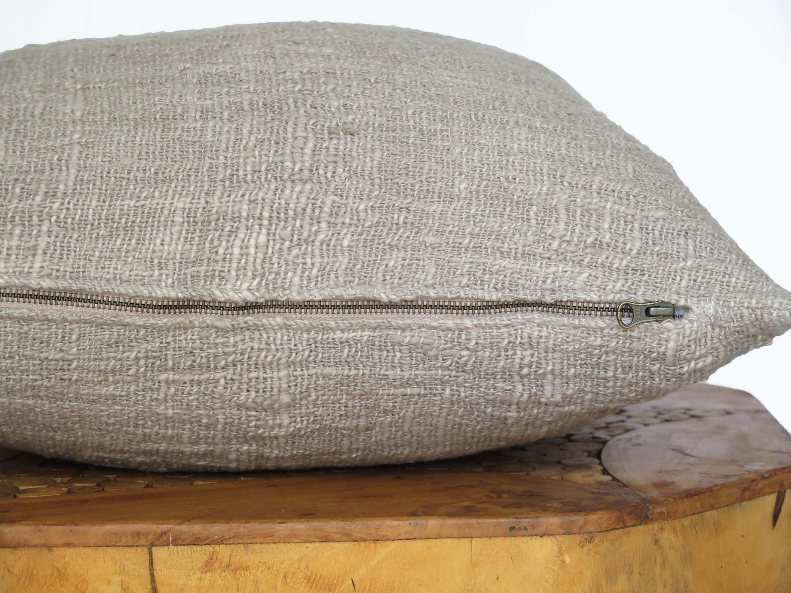 Taupe Grey Throw Pillow, Vegan Gift, Organic Conscious Gifts, Stone ...