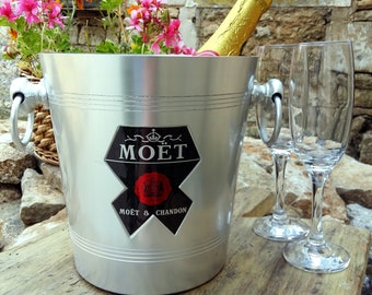 Balde de gelo para vinho vintage francês MOET & CHANDON Champagne