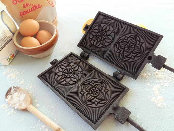 cast iron wafer press