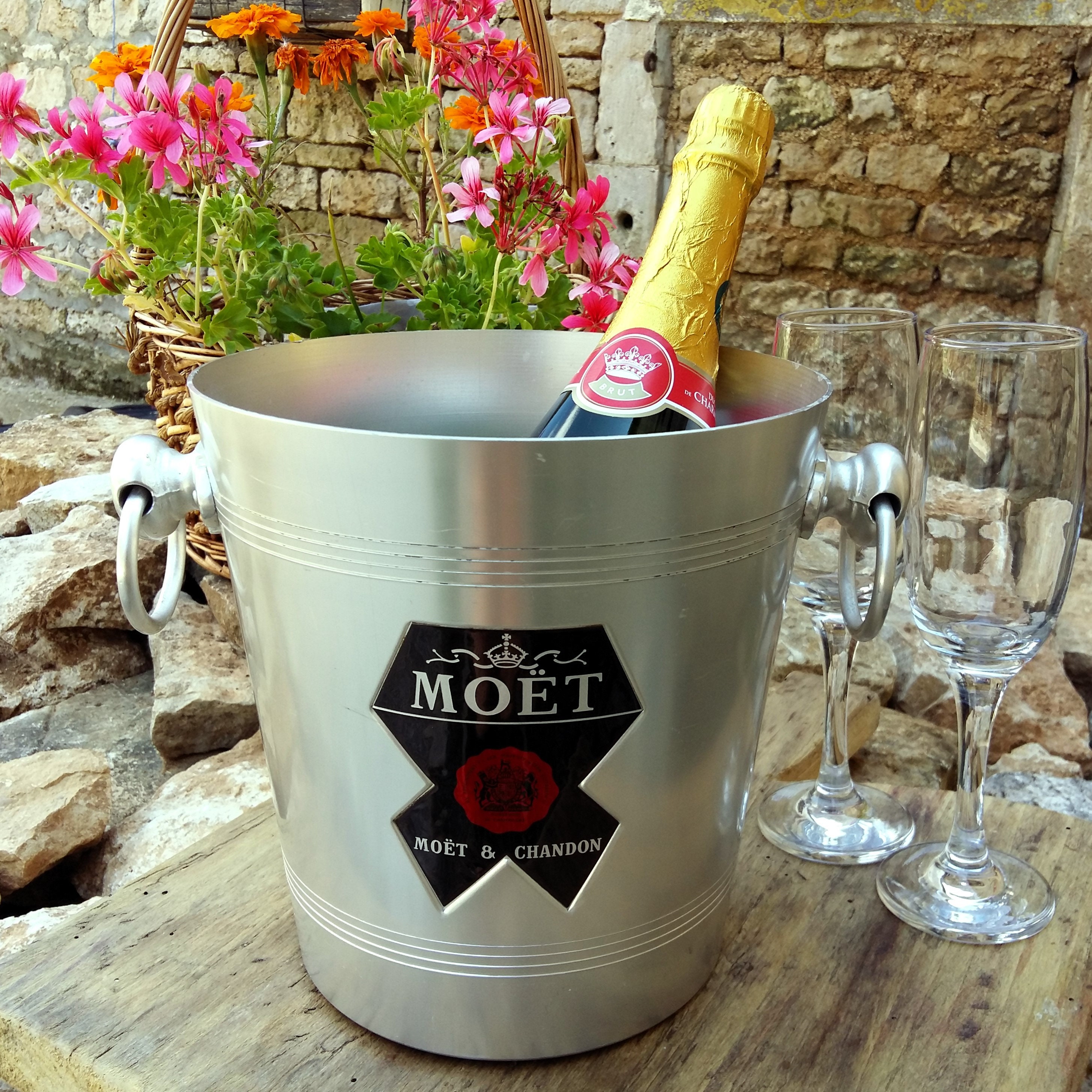 Seau à Champagne Moët & Chandon Rare Cooler - Métal Acier - Occasion
