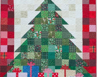 Quilted Christmas Tree Quilt