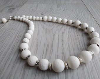 COOLSTEELANDBEYOND Collana Lunga Boho In Corallo E Perle Sintetiche - 90cm, Dichiarazione Di Stile - 4