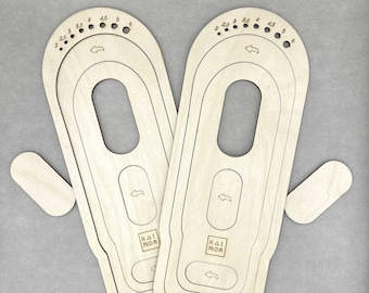 Birkenblocker: 3er Set, Strickmuster