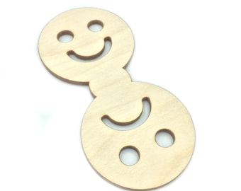 Smiley Dishwasher Magnet, Kitchen Decoration, Eco Friendly Baltic Birch Plywood