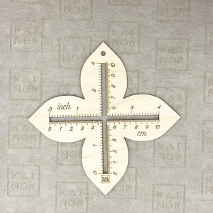 Swatch Gauge, Knitting and Crochet Gauge Ruler, Measuring Frame, Baltic ...