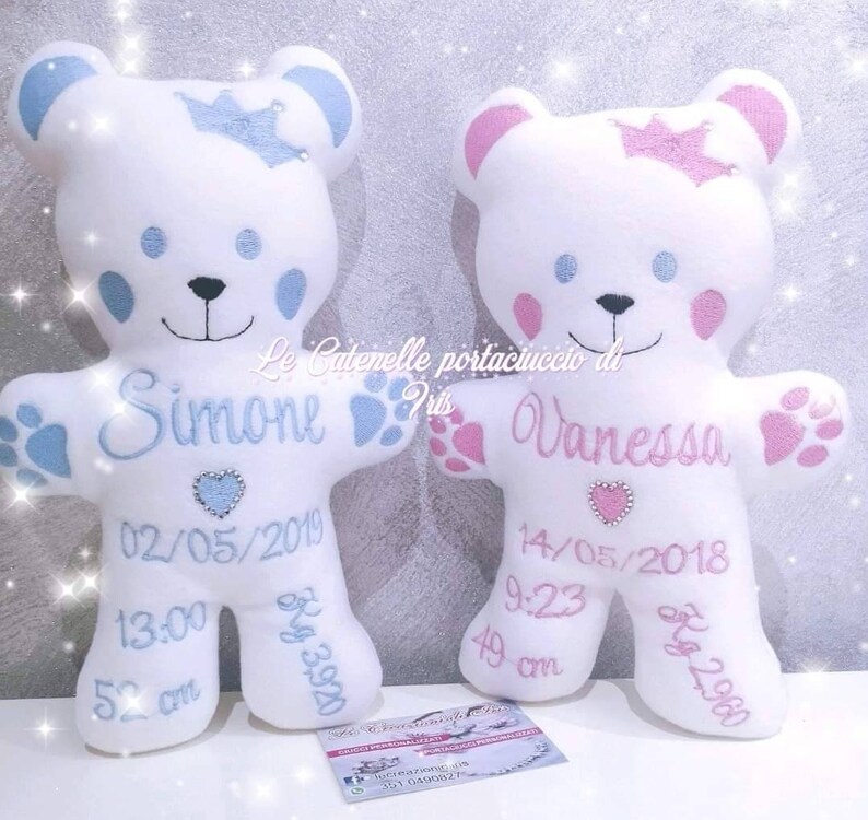 peluche personalizzati neonati