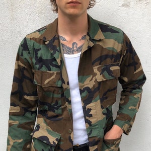 army fatigue jean jacket