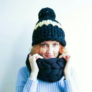 Clothing gift Winter Hat - Knit Hat - Wool Hat - Crochet Hat - Chunky Knit Hat - Slouchy Hat - Knit Beanie - Slouchy Beanie - Oversized Hat