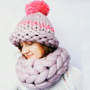 Lavender Purple Crochet Hat Scarf Set | Cozy Boho Woodland Winter Accessories The Lavender Haze Crochet Collection – I Like Crochet main image 3