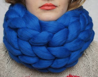 Clothing gift Merino Wool Scarf - Knit Wool Scarf - Super Chunky Scarf - Winter Scarf - Hand Knit Scarf - Womens Winter Scarf  Crochet scarf