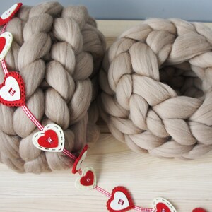Clothing gift Merino Wool Scarf - Knit Wool Scarf - Super Chunky Scarf - Winter Scarf - Hand Knit Scarf - Womens Winter Scarf  Crochet scarf