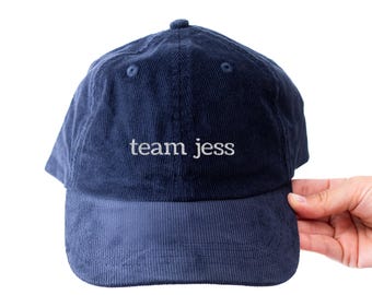 Team Jess Hat | Personalized Rory's Boyfriend Embroidered Hat