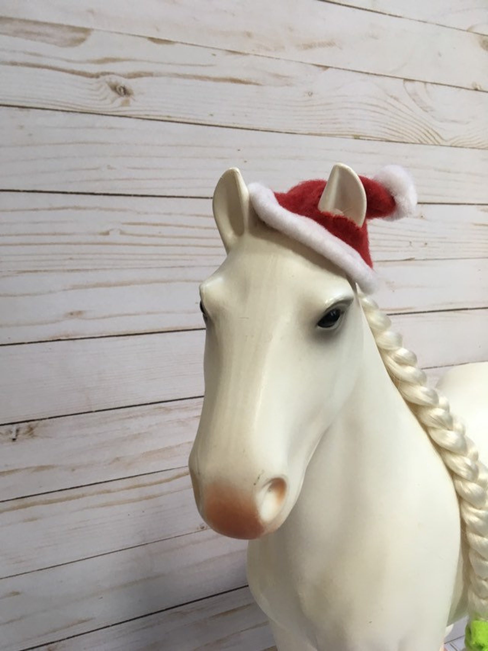 Cute Doll Horse Santa Hat Christmas ToyPony For Christmas Etsy