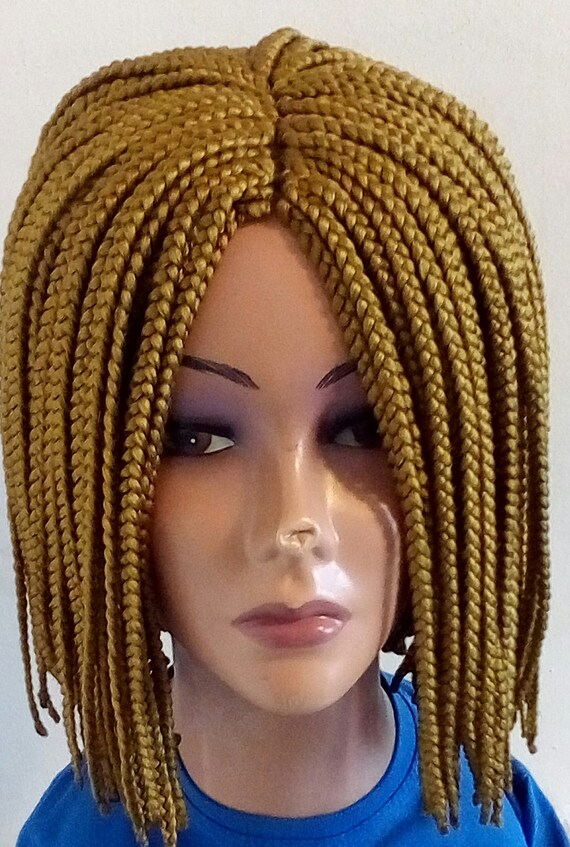 Blonde Gold Light Brown Bob Box Braid Single Braids Short Etsy