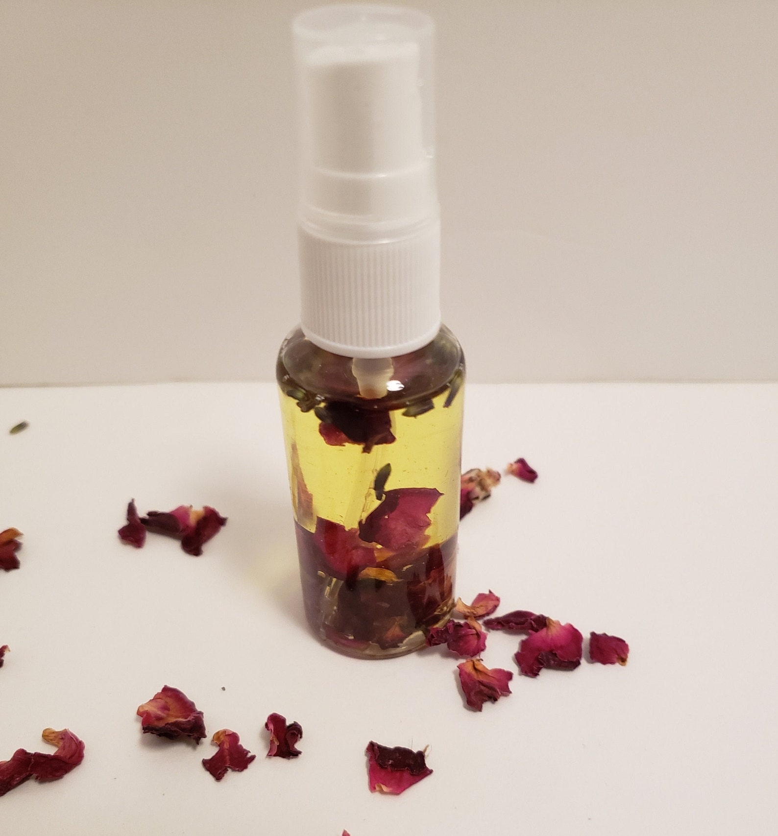Rose Scented Body Oil Etsy