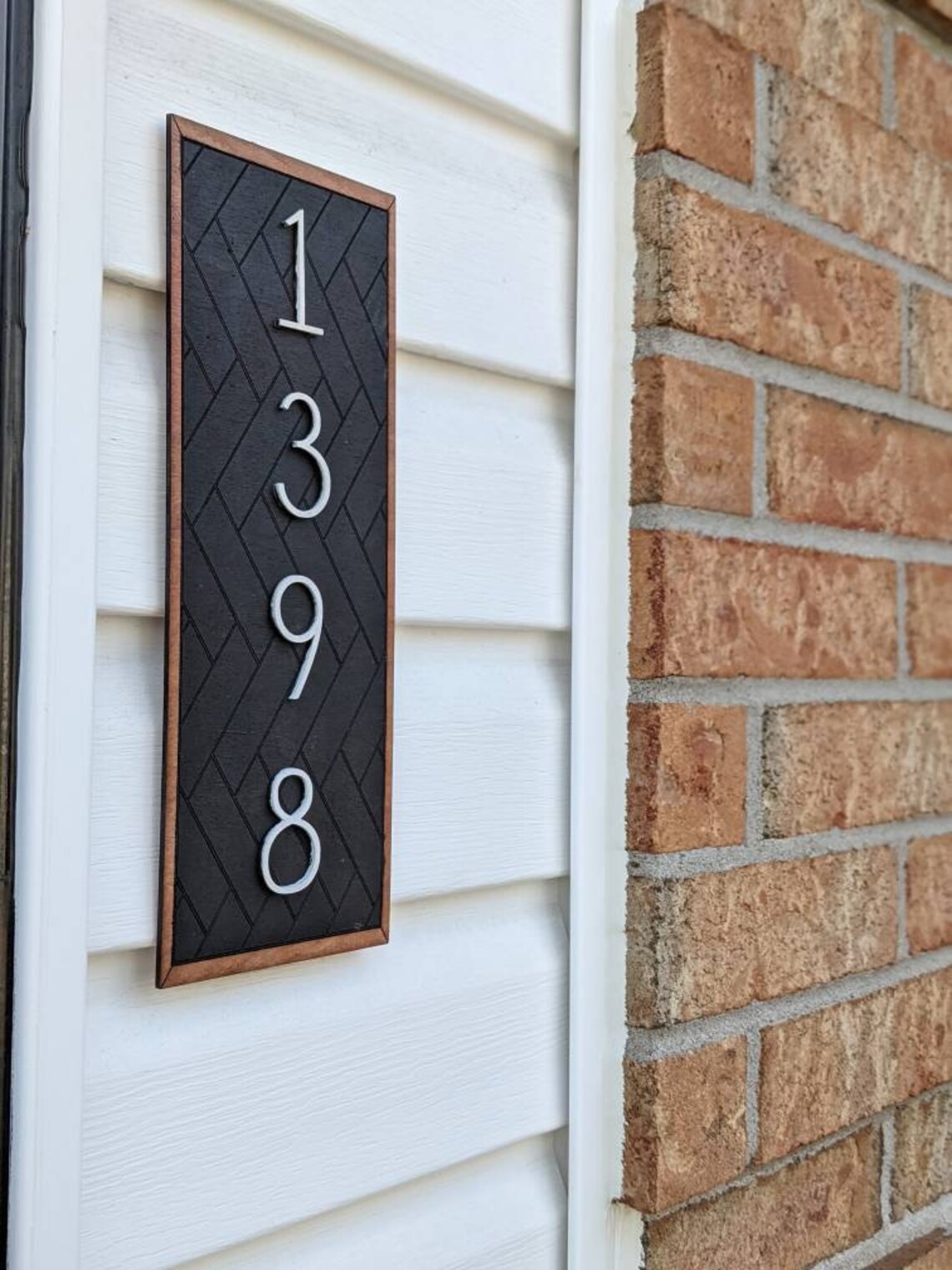 Address Number Signs Wood Address Signs Harringbow Modern Etsy Canada