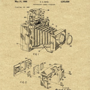 Vintage 1966 Camera Patent Print,Camera Art,Camera Gift,Camera Office Decor,Camera Wall Art,Camera Print,Camera Home Decor,Camera Poster,