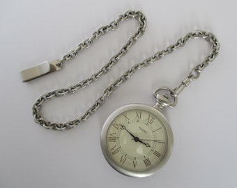 Fossil Pocket Watch - Etsy UK